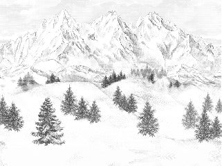 Papel pintado de la montaña de Chamonix
