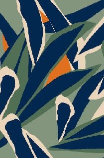 Papel pintado Dibujo panorámico de una planta