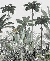 Papel pintado Árbol de la selva panorámico