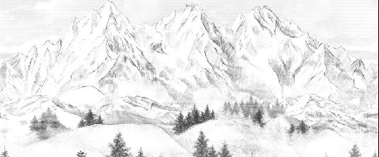Papel pintado de la montaña de Chamonix