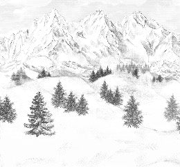 Papel pintado de la montaña de Chamonix