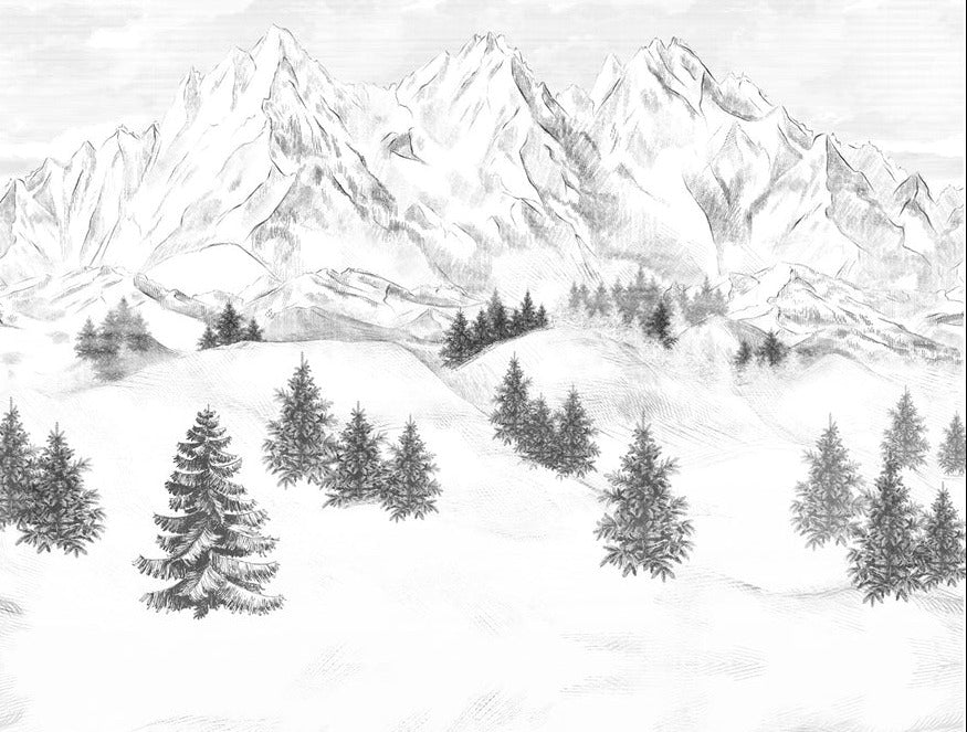 Papel pintado de la montaña de Chamonix