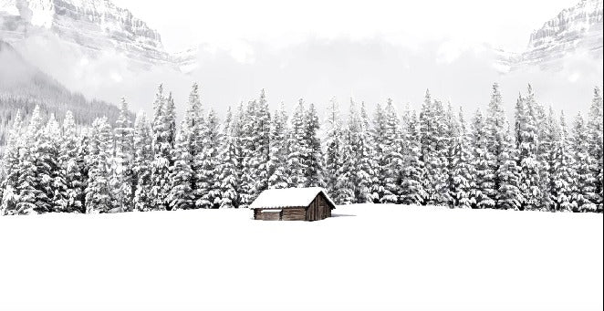 Papel pintado Chalet panorámico de montaña