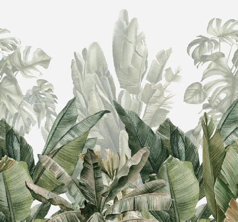 Papel pintado panorámico Plátano verde