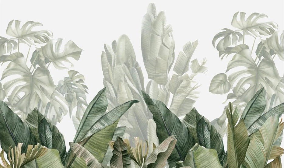 Papel pintado panorámico Plátano verde