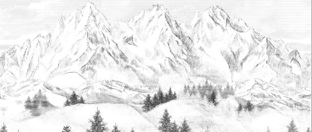 Papel pintado de la montaña de Chamonix