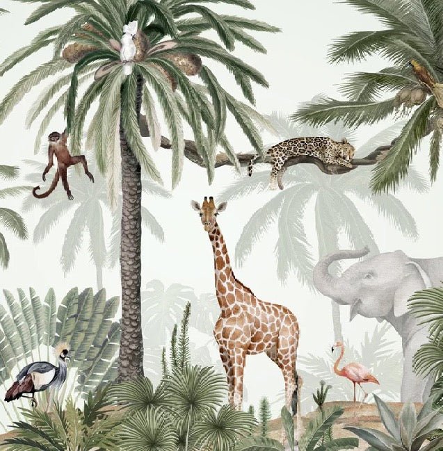 Papel pintado infantil Jungla pacífica