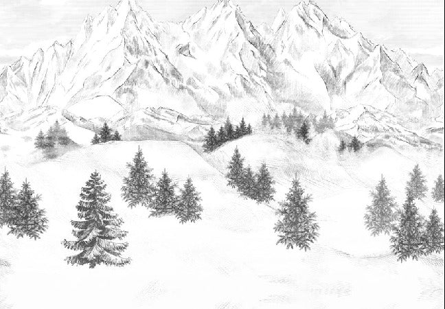 Papel pintado de la montaña de Chamonix