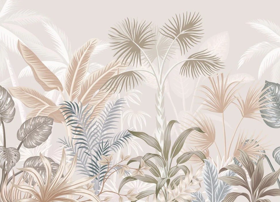 Papel pintado Panorámica de la jungla de terracota