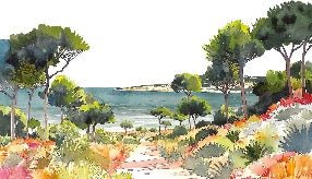 Papel pintado panorámico de verano