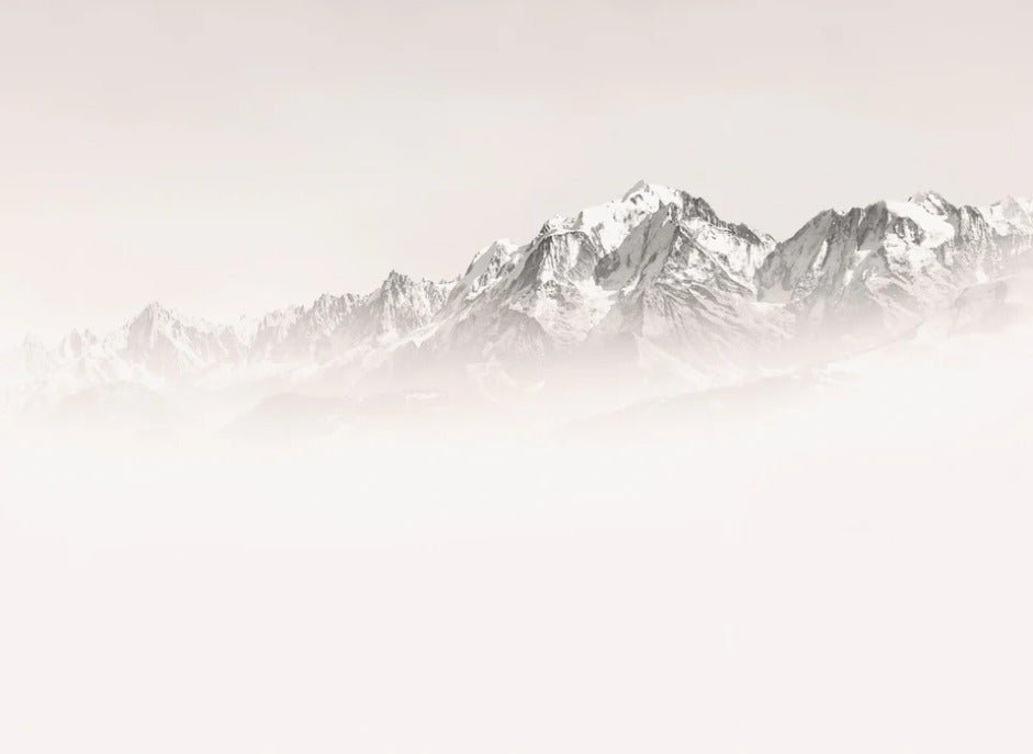 Papier peint matin brumeux Mont Blanc, XXL, tendance