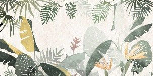 Papel pintado personalizado verde amarillo