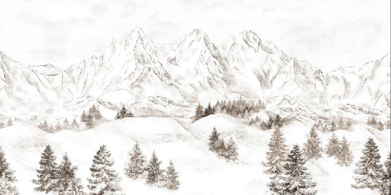 Papel pintado Montaña de los Alpes