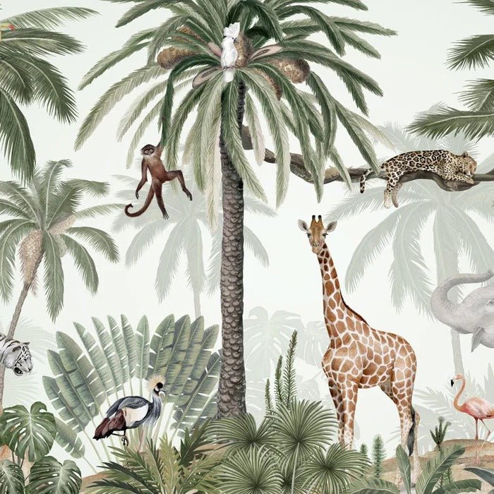 Papel pintado infantil Jungla pacífica
