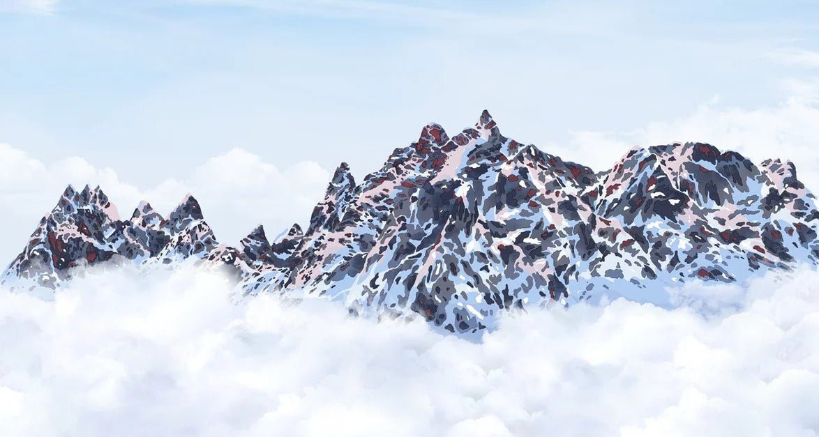 Papel pintado Mont Blanc toile des Cimes