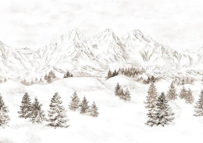 Papel pintado Montaña de los Alpes