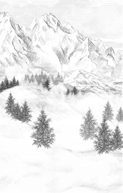 Papel pintado de la montaña de Chamonix