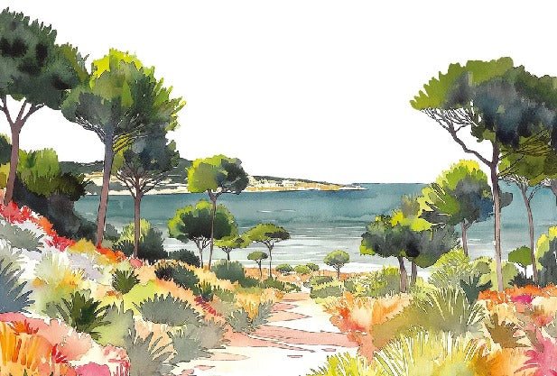 Papel pintado panorámico aire veraniego