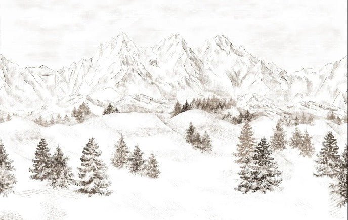 Papel pintado Montaña de los Alpes
