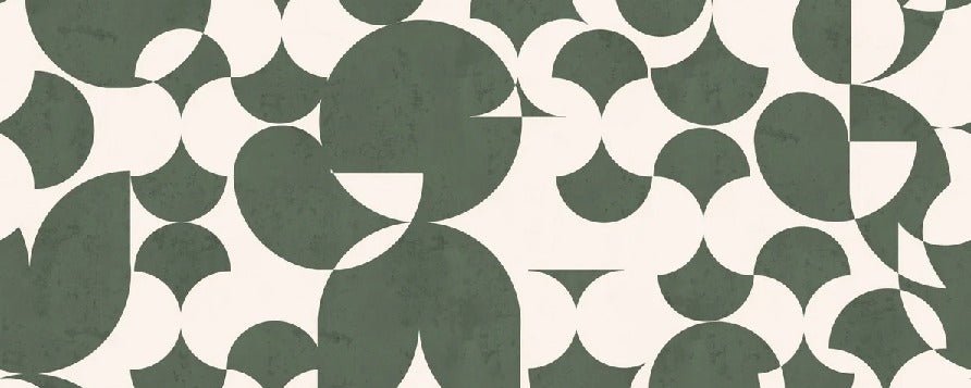 Papier peint restaurant rétro forme graphique, XXL, tendance