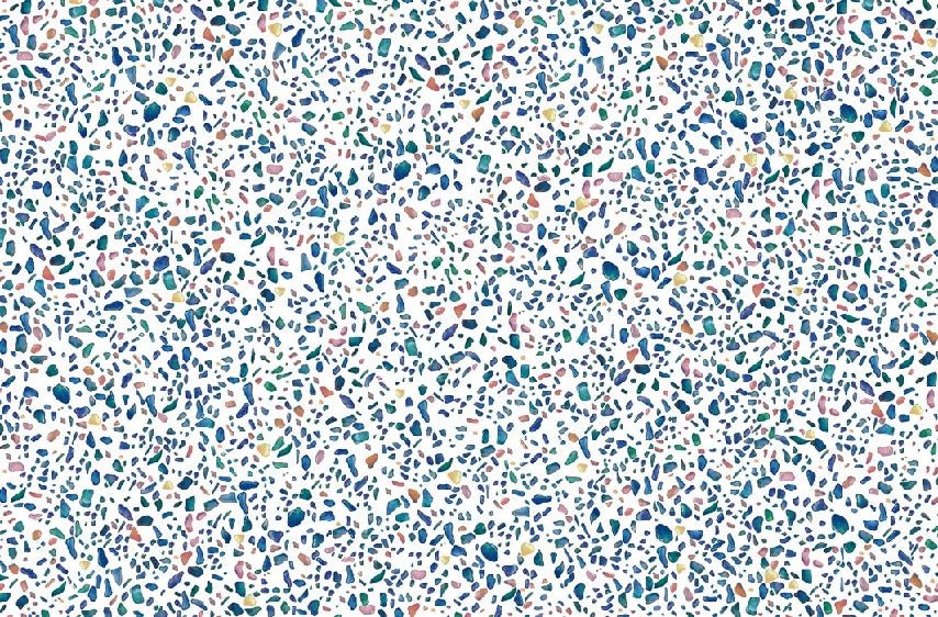 Papel pintado condensado efecto terrazo