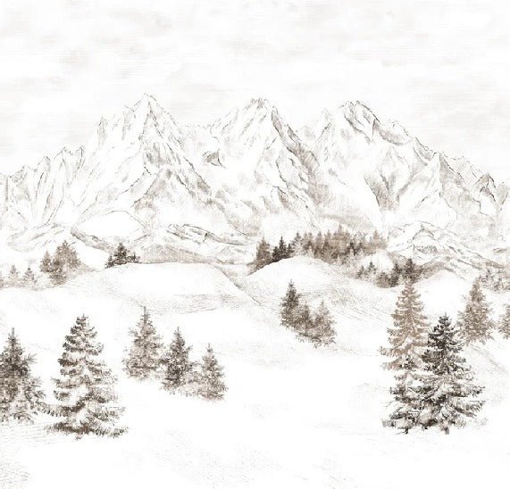Papel pintado Montaña de los Alpes