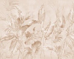 Elegante papel pintado selva polvorienta