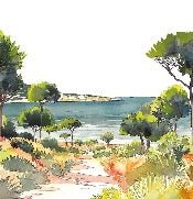 Papel pintado panorámico de verano