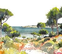 Papel pintado panorámico de verano