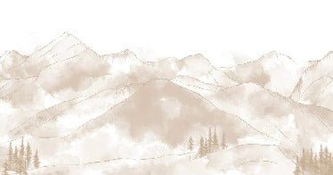 Papel pintado Aravis sepia panorámico