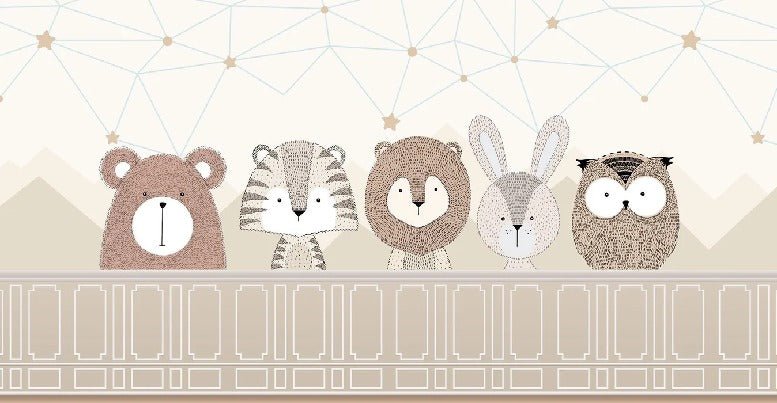 Papier peint chambre bébé safari, XXL, tendance