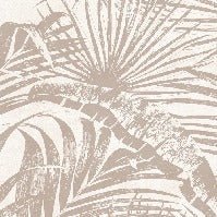 Papel pintado Hoja de selva monocromo