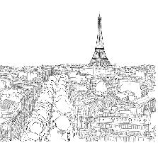 Papel pintado París panorámico