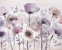 Papel pintado Fleur Parme