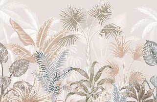 Papel pintado Panorámica de la jungla de terracota