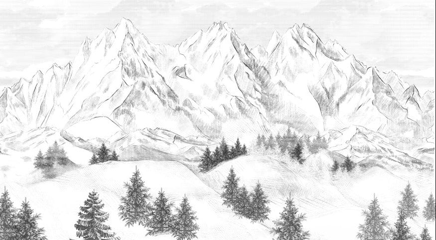 Papel pintado de la montaña de Chamonix