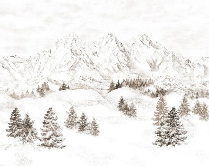 Papel pintado Montaña de los Alpes