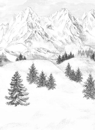 Papel pintado de la montaña de Chamonix