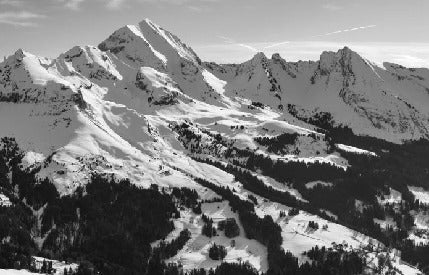 Papel pintado Aravis en blanco y negro