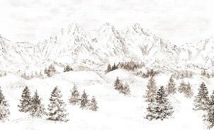 Papel pintado Montaña de los Alpes