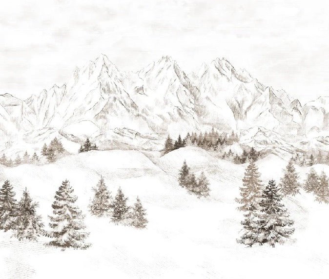 Papel pintado Montaña de los Alpes