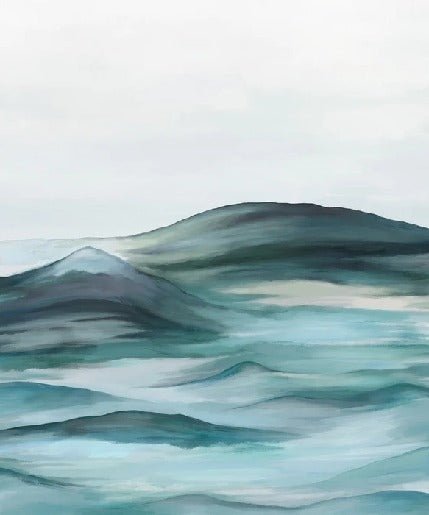 Papier peint salle de bain plénitude vert, XXL, tendance