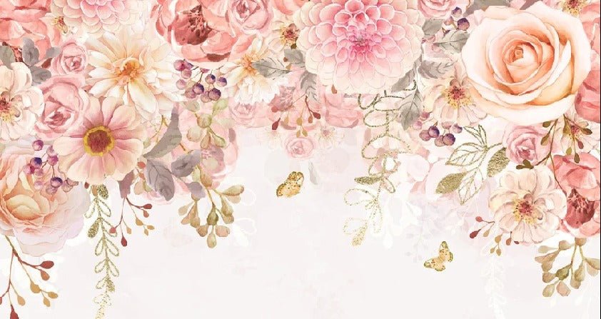 Papel pintado floral Mademoiselle