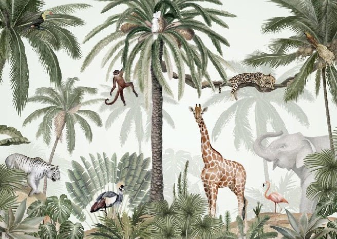 Papel pintado infantil Jungla pacífica