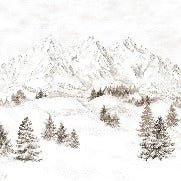 Papier peint montagne massif des Alpes, XXL, tendance