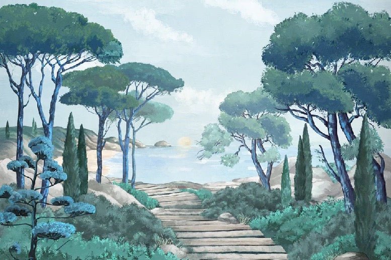 Papier peint balade dans les calanques