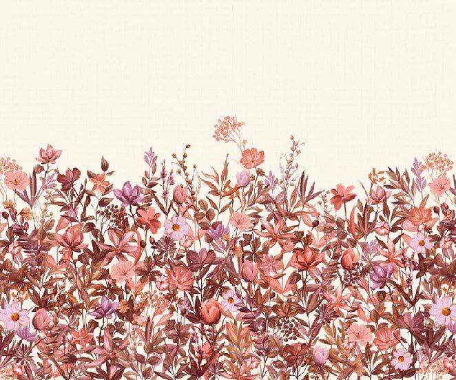 Papier peint fleurs au pinceau, XXL, tendance