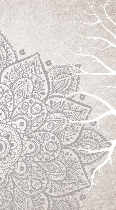 Papel pintado bohemio indio de tela sin tejer con mandala