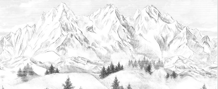 Papel pintado de la montaña de Chamonix