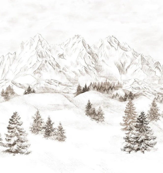 Papel pintado Montaña de los Alpes